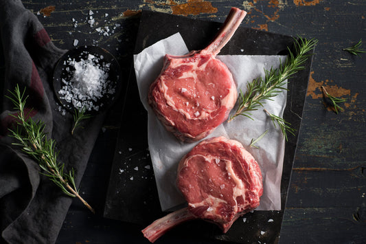 Dry-aged Beef Rib Eye Steak on the Bone
